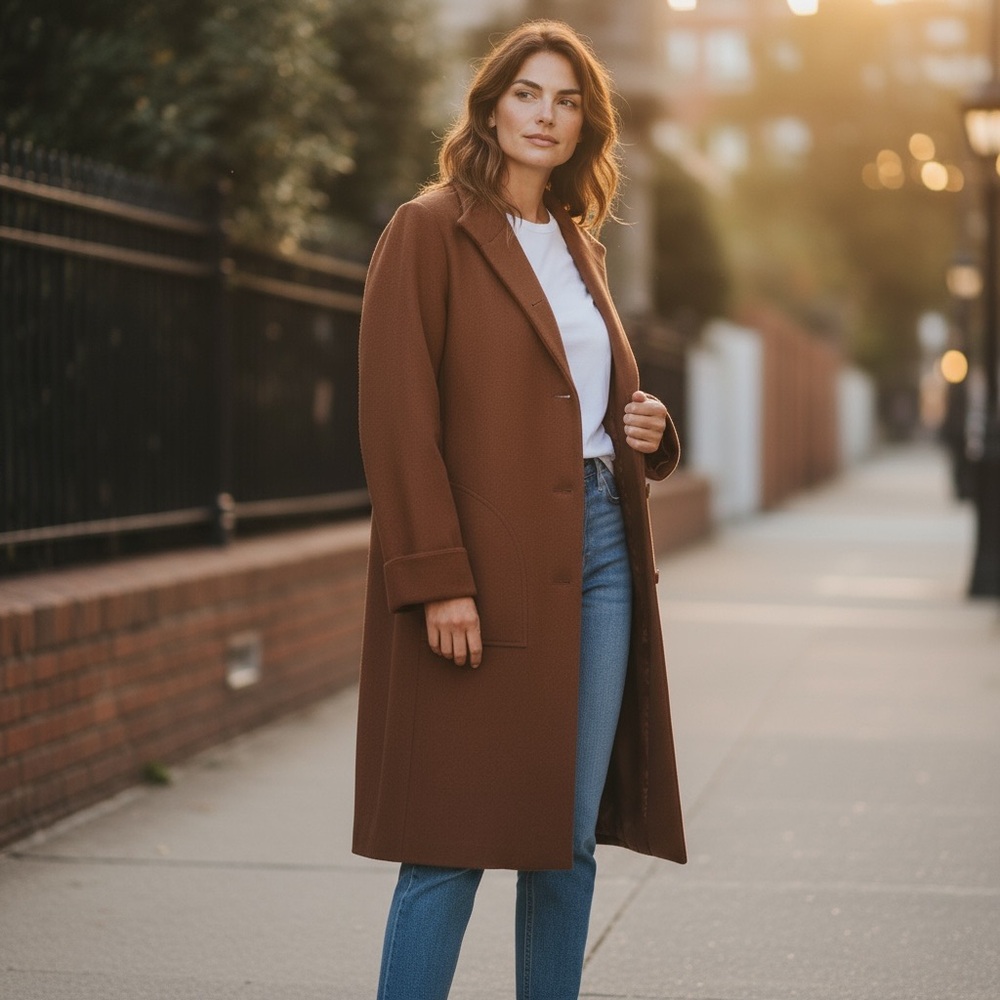 Herve Leger Chocolate Brown Trench Coat